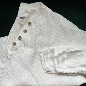 Aerie Oversized Henley Sweater